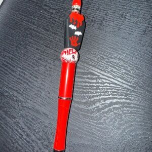 Red and Black Halloween Pen
